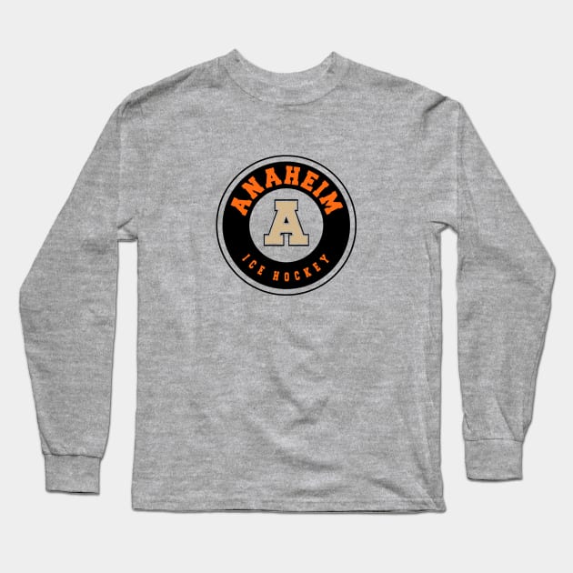 Anaheim ice hockey Long Sleeve T-Shirt by BVHstudio